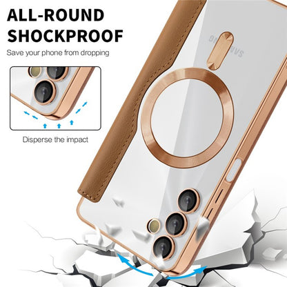 MagSafe futrola za Samsung Galaxy A05s A057, Techsuit, SmartMag Book, Smeđa