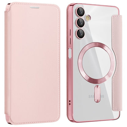MagSafe futrola za Samsung Galaxy A05s A057, Techsuit, SmartMag Book, Roza