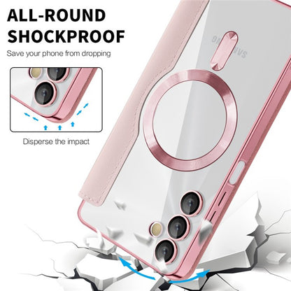 MagSafe futrola za Samsung Galaxy A05s A057, Techsuit, SmartMag Book, Roza