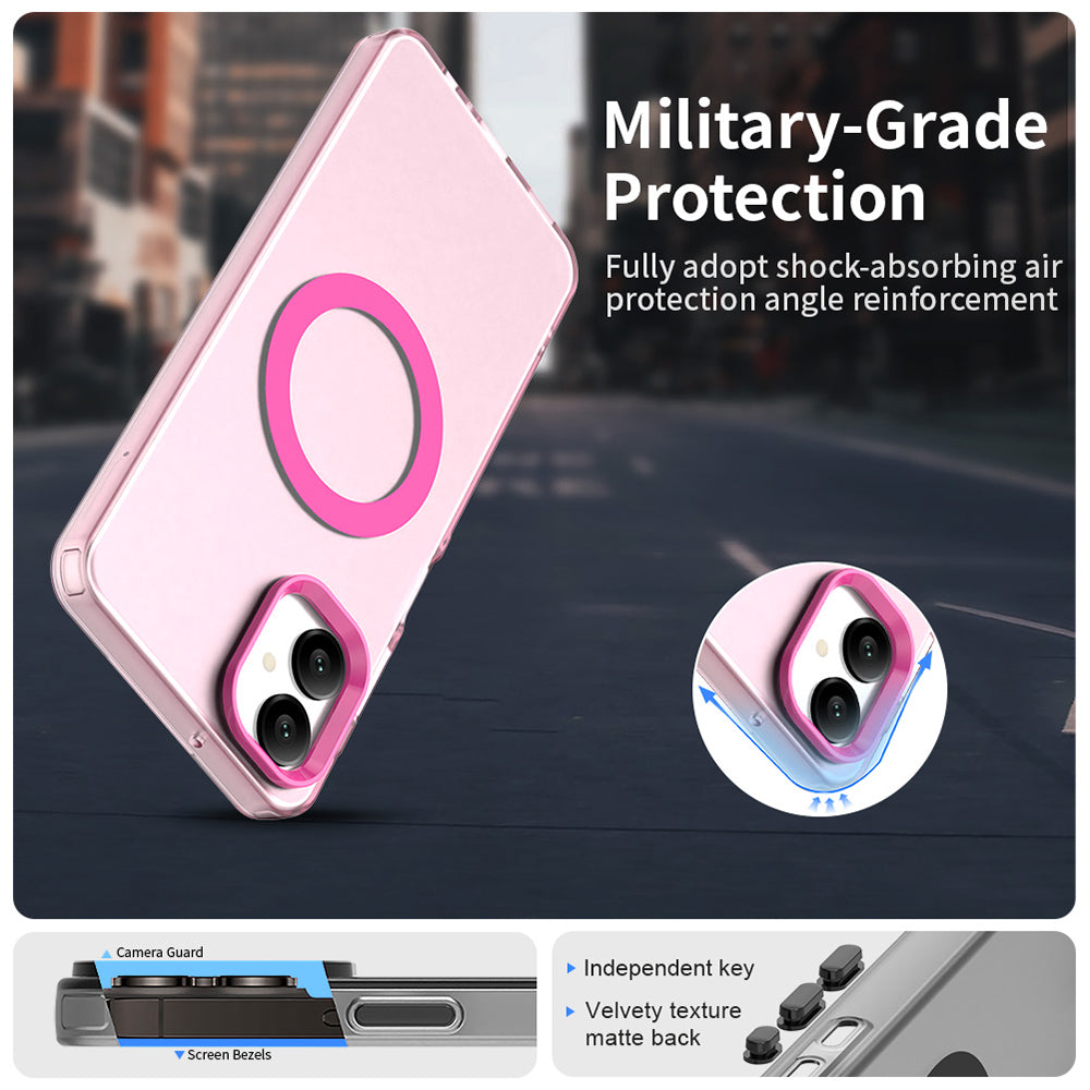 MagSafe futrola za Samsung Galaxy A06 A065, Techsuit, CandyCase, Roza
