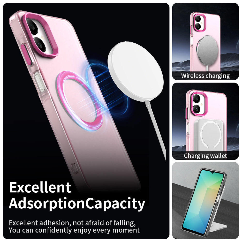 MagSafe futrola za Samsung Galaxy A06 A065, Techsuit, CandyCase, Roza