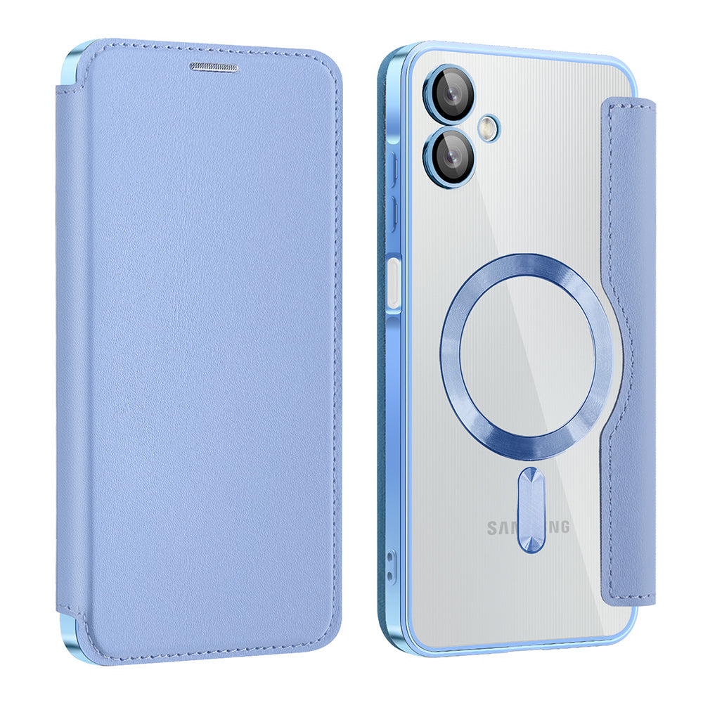 MagSafe futrola za Samsung Galaxy A06 A065, Techsuit, SmartMag Book, Plava
