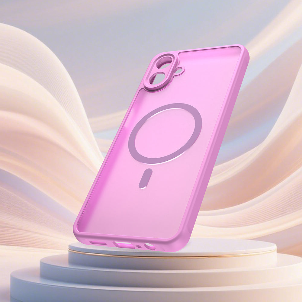 Futrola MagSafe za Samsung Galaxy A07 4G A075, Techsuit, HaloFrost II, Roza