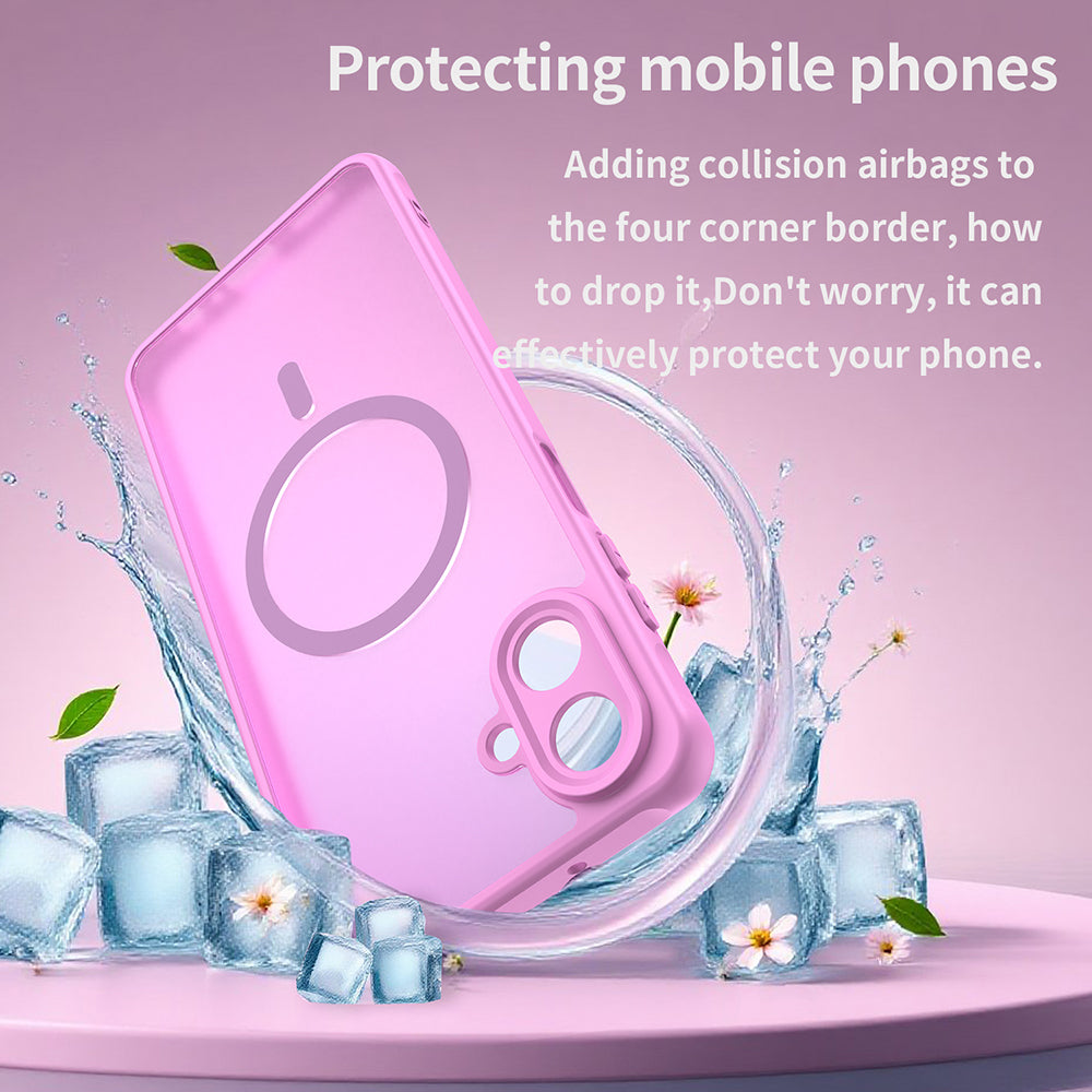 Futrola MagSafe za Samsung Galaxy A07 4G A075, Techsuit, HaloFrost II, Roza