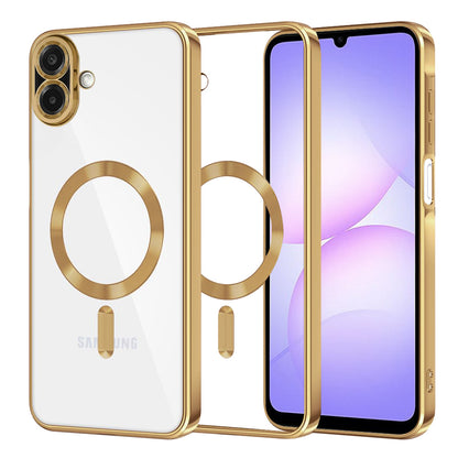 MagSafe maska za Samsung Galaxy A07 4G A075, Techsuit, Luxury Crystal, Zlatna