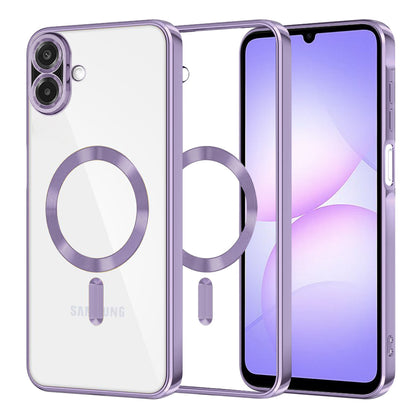 MagSafe futrola za Samsung Galaxy A07 4G A075, Techsuit, Luxury Crystal, Svijetlo Ljubičasta