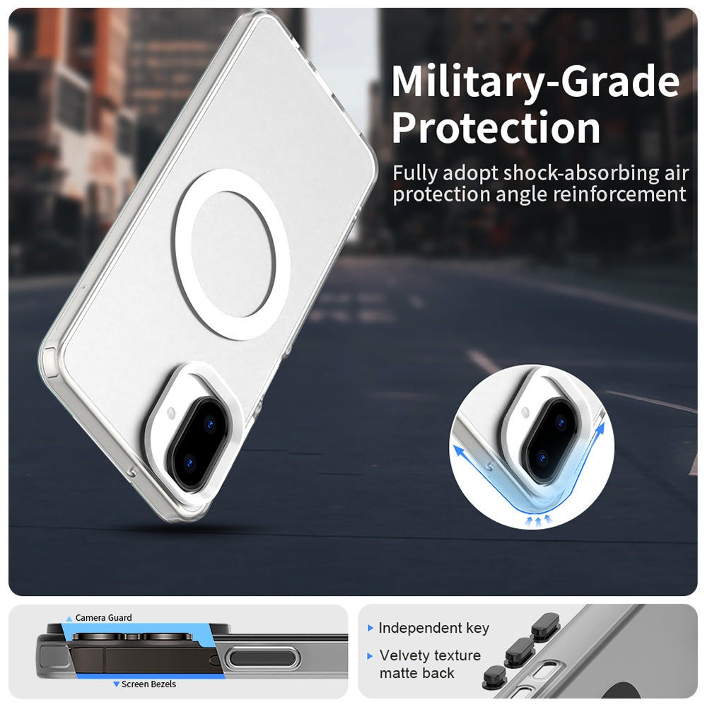 MagSafe maska za Samsung Galaxy A07 4G A075, Techsuit, CandyCase, Bijela