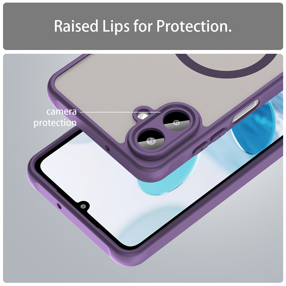 MagSafe futrola za Samsung Galaxy A07 4G A075, Techsuit, HaloFrost II, Ljubičasta