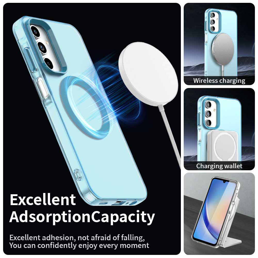 MagSafe futrola za Samsung Galaxy A15 5G A156 / A15 A155, Techsuit, CandyCase, Plava