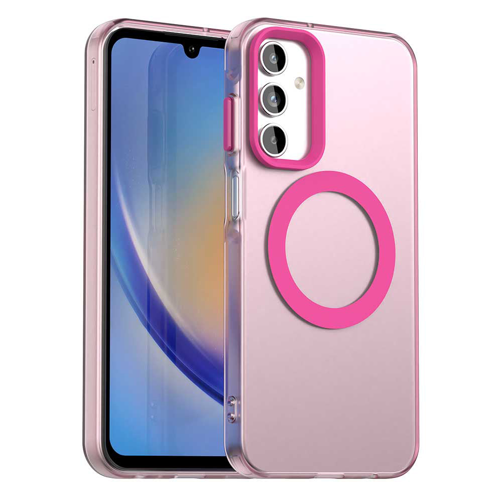 MagSafe futrola za Samsung Galaxy A15 5G A156 / A15 A155, Techsuit, CandyCase, Roza