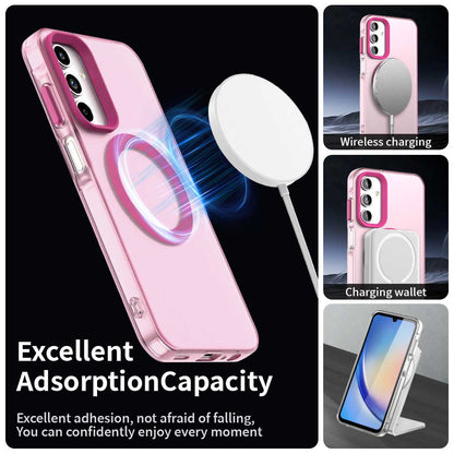 MagSafe futrola za Samsung Galaxy A15 5G A156 / A15 A155, Techsuit, CandyCase, Roza