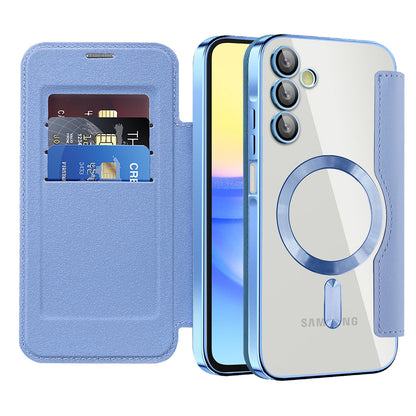MagSafe futrola za Samsung Galaxy A15 5G A156 / A15 A155, Techsuit, SmartMag Book, Plava