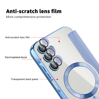MagSafe futrola za Samsung Galaxy A15 5G A156 / A15 A155, Techsuit, SmartMag Book, Plava