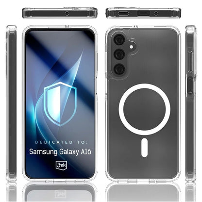 MagSafe maska za Samsung Galaxy A16 5G A166 / A16 4G A165, 3MK, Armor MagCase, Prozirna