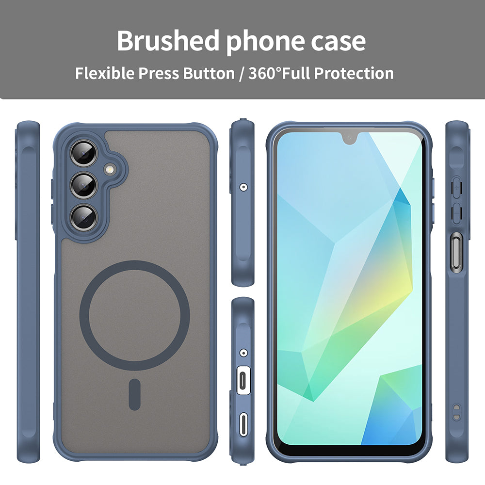 MagSafe maskica za Samsung Galaxy A16 5G A166 / A16 4G A165, Techsuit, HaloFrost II, Tamnoplava