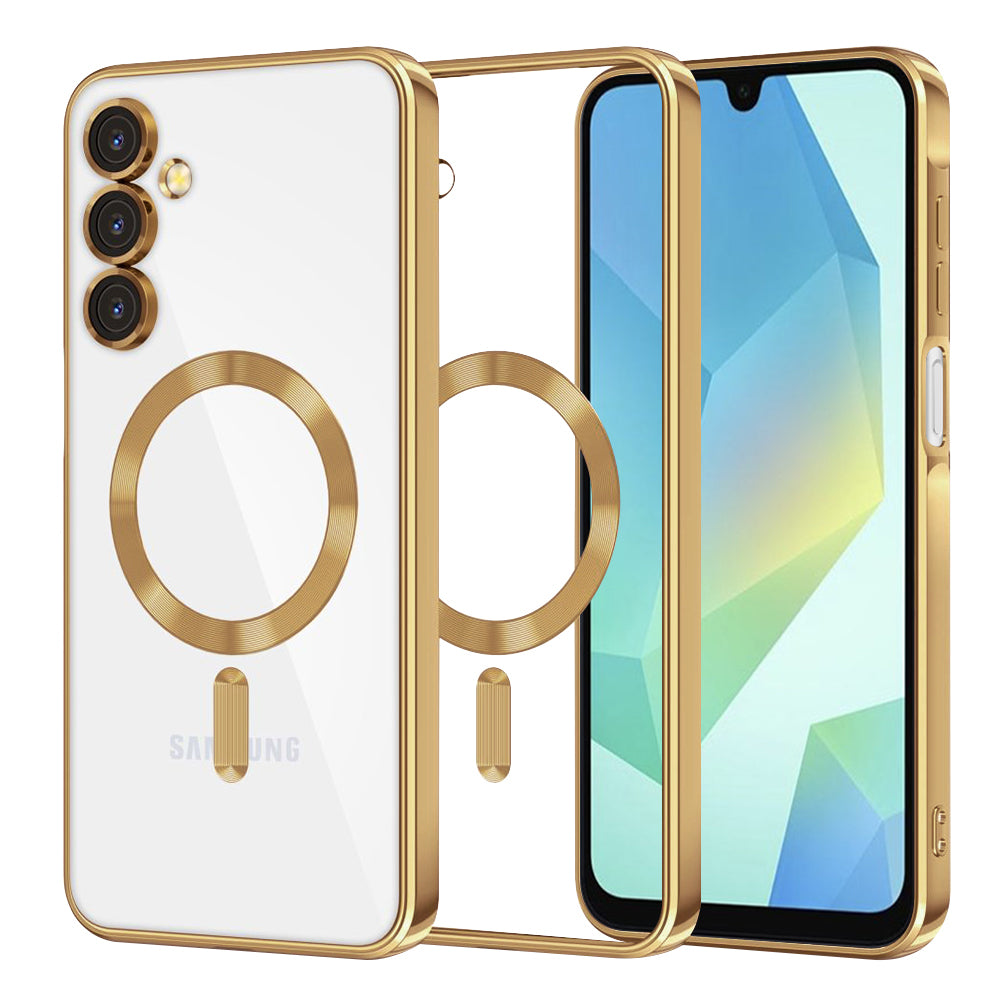 MagSafe futrola za Samsung Galaxy A16 5G A166 / A16 4G A165, Techsuit, Luxury Crystal, Zlatna