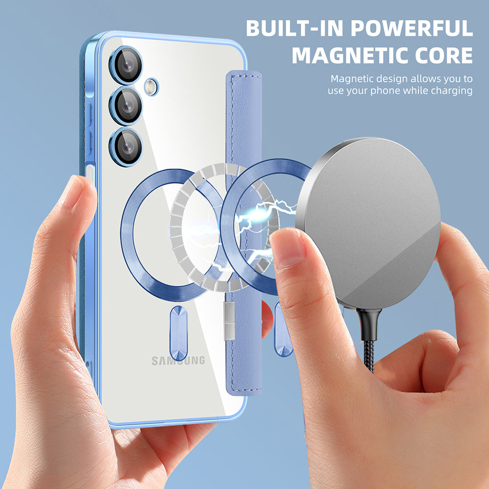 MagSafe futrola za Samsung Galaxy A16 5G A166 / A16 4G A165, Techsuit, SmartMag Book, Plava