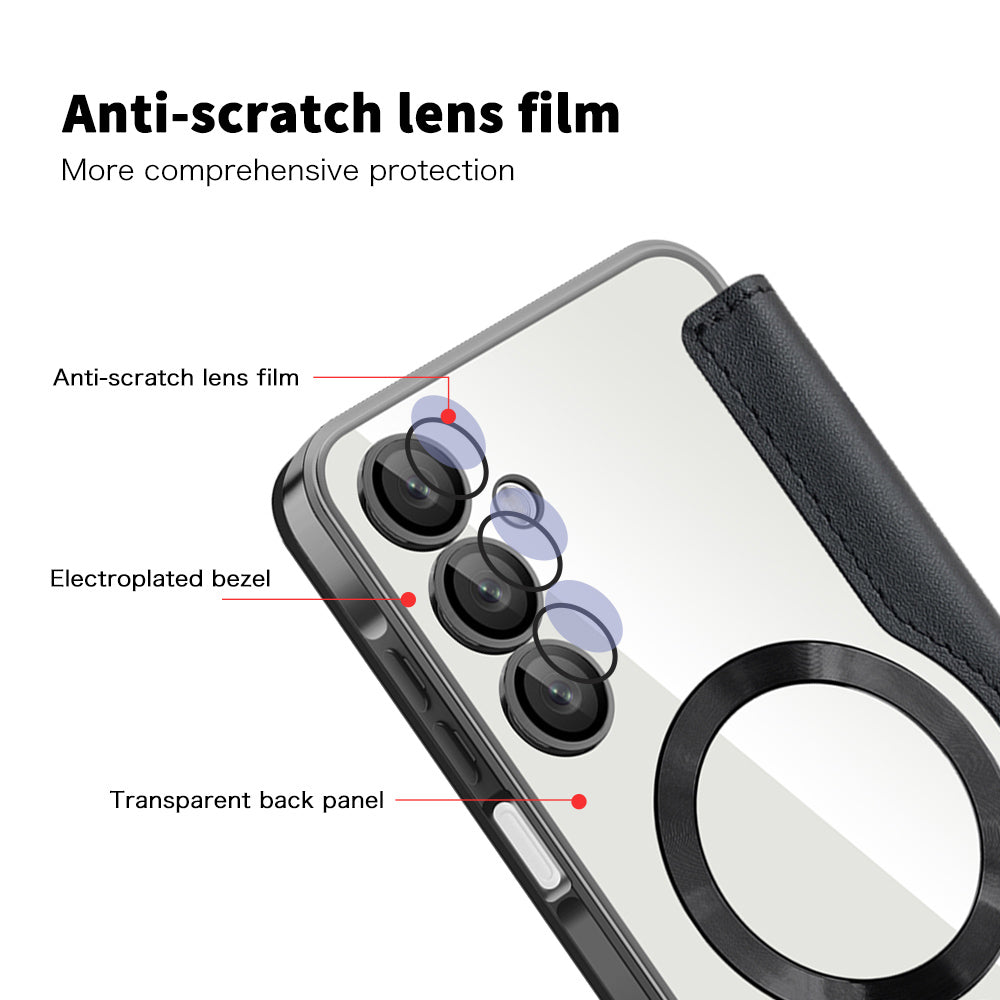 MagSafe futrola za Samsung Galaxy A16 5G A166 / A16 4G A165, Techsuit, SmartMag Book, Crna