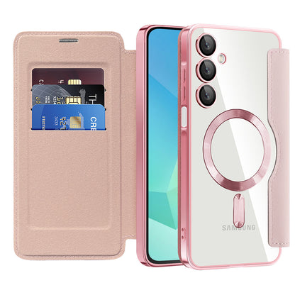 MagSafe futrola za Samsung Galaxy A16 5G A166 / A16 4G A165, Techsuit, SmartMag Book, Roza