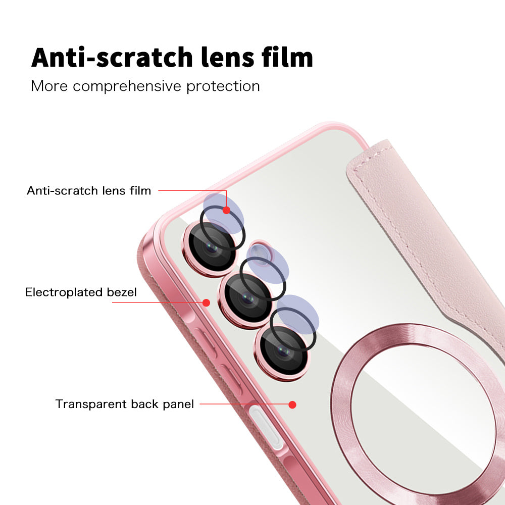 MagSafe futrola za Samsung Galaxy A16 5G A166 / A16 4G A165, Techsuit, SmartMag Book, Roza