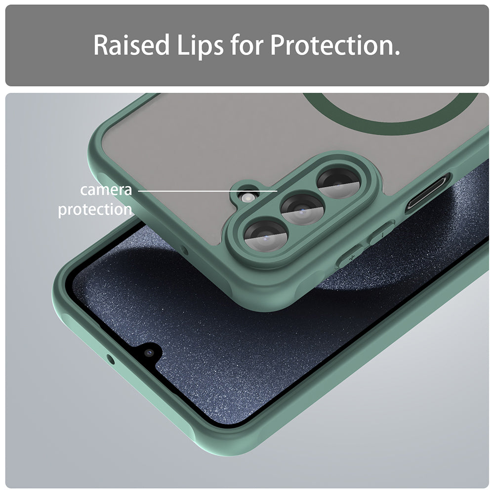 MagSafe maska za Samsung Galaxy A17 5G, Techsuit, HaloFrost II, Zelena