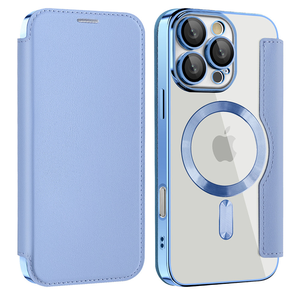 MagSafe futrola za Samsung Galaxy A17 5G, Techsuit, SmartMag Book, Plava