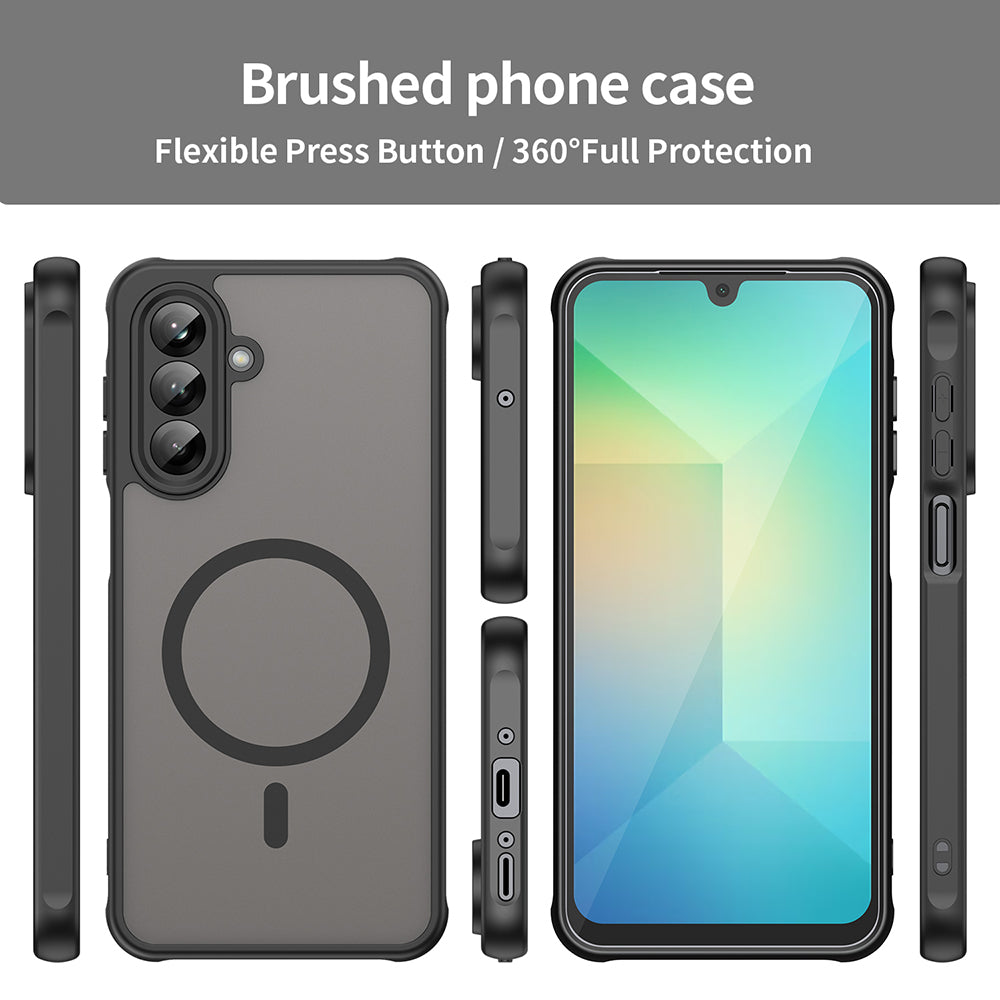 MagSafe futrola za Samsung Galaxy A26 A266, Techsuit, HaloFrost II, Crna