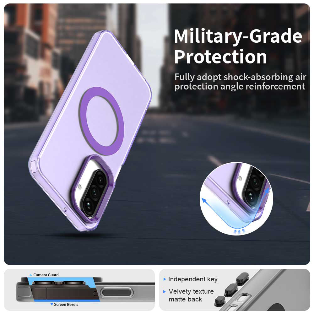 MagSafe maska za Samsung Galaxy A27 5G, Techsuit, CandyCase, Ljubičasta