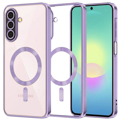 MagSafe futrola za Samsung Galaxy A27 5G, Techsuit, Luxury Crystal, Svijetlo Ljubičasta