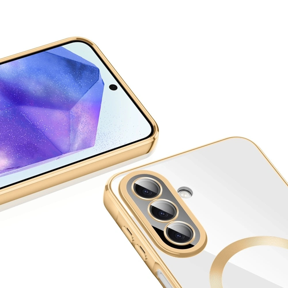MagSafe futrola za Samsung Galaxy A27 5G, Techsuit, Luxury Crystal, Crna