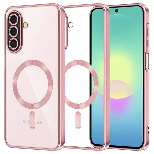 MagSafe futrola za Samsung Galaxy A27 5G, Techsuit, Luxury Crystal, Roza
