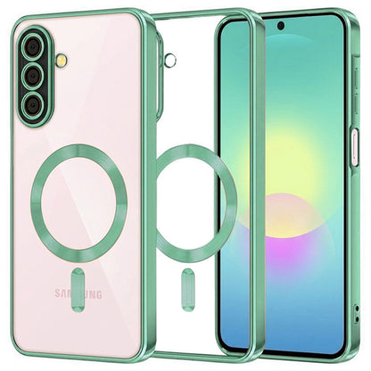 MagSafe futrola za Samsung Galaxy A27 5G, Techsuit, Luxury Crystal, Svijetlo Zelena