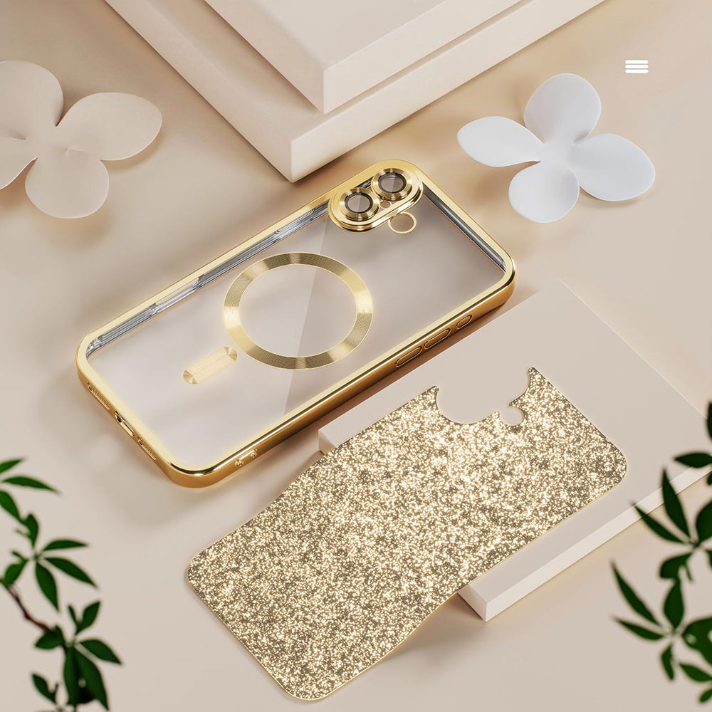 MagSafe futrola za Samsung Galaxy A27 5G, Techsuit, Luxury Glitter, Tamno Zelena