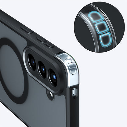 MagSafe futrola za Samsung Galaxy A27 5G, Techsuit, PureFrost, Crna Satenska
