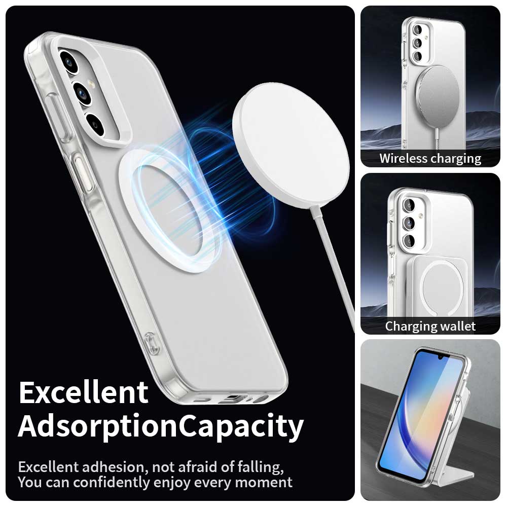 MagSafe futrola za Samsung Galaxy A35 5G A356, Techsuit, CandyCase, Bijela