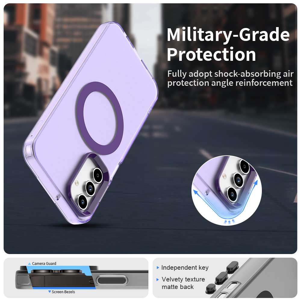 MagSafe futrola za Samsung Galaxy A35 5G A356, Techsuit, CandyCase, Ljubičasta