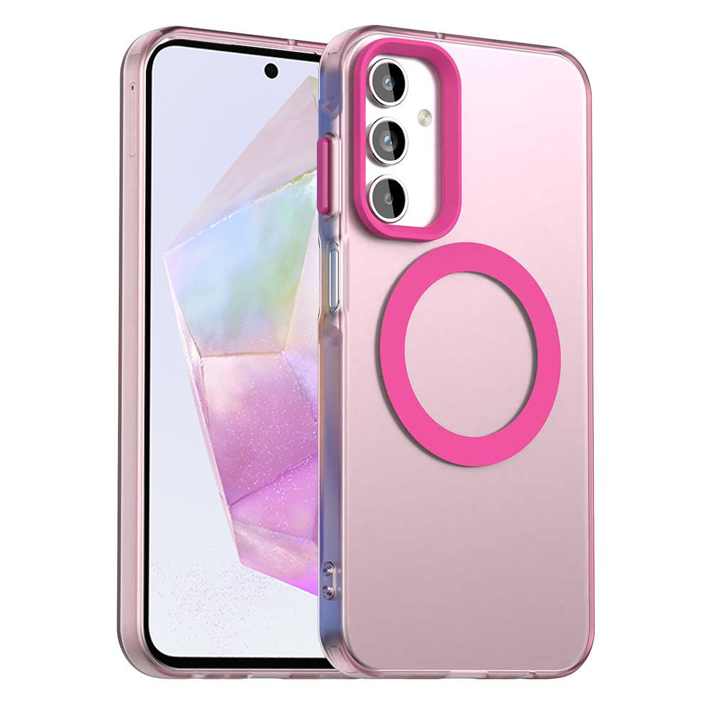 MagSafe futrola za Samsung Galaxy A35 5G A356, Techsuit, CandyCase, Roza