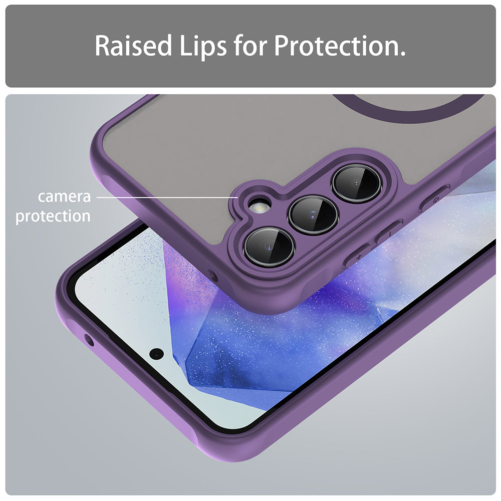 MagSafe futrola za Samsung Galaxy A35 5G A356, Techsuit, HaloFrost II, Ljubičasta