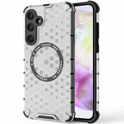 MagSafe futrola za Samsung Galaxy A35 5G A356, Techsuit, HoneyComb Shield, Bijela