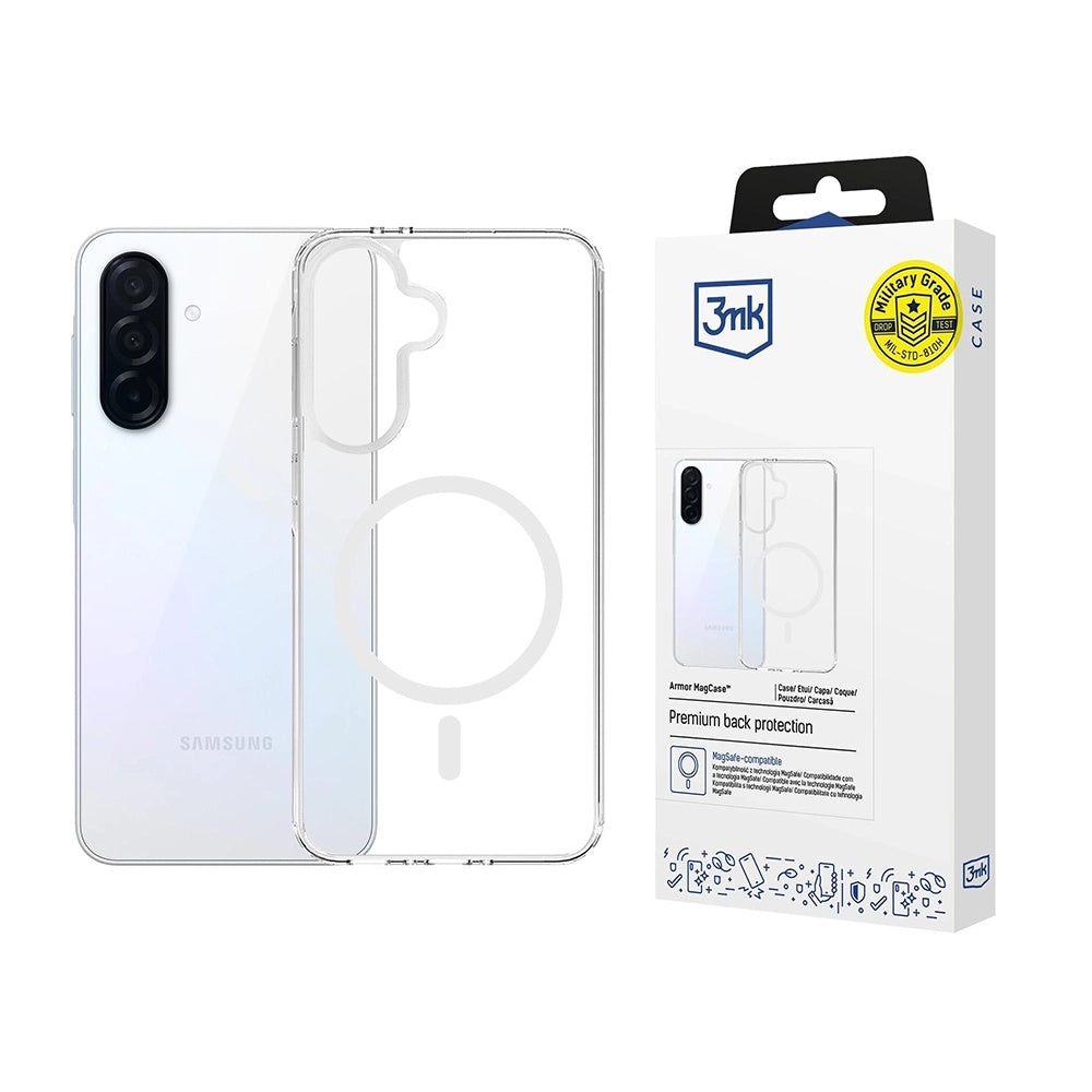 MagSafe futrola za Samsung Galaxy A36 A366, 3MK, Armor MagCase, Prozirna