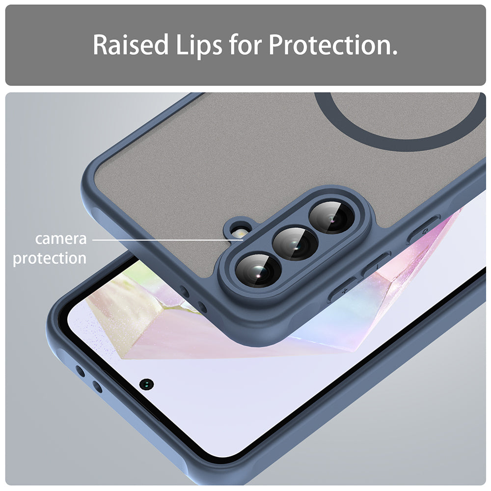 MagSafe futrola za Samsung Galaxy A36 A366, Techsuit, HaloFrost II, Tamnoplava