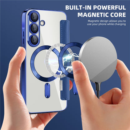 MagSafe futrola za Samsung Galaxy A36 A366, Techsuit, SmartMag Book, Plava