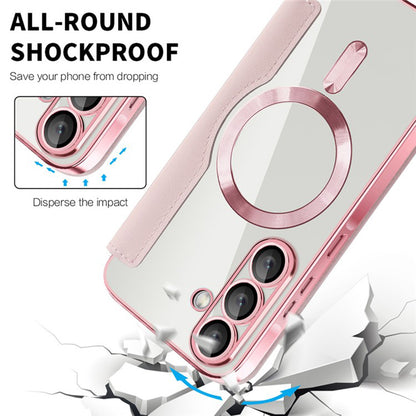 MagSafe futrola za Samsung Galaxy A36 A366, Techsuit, SmartMag Book, Roza