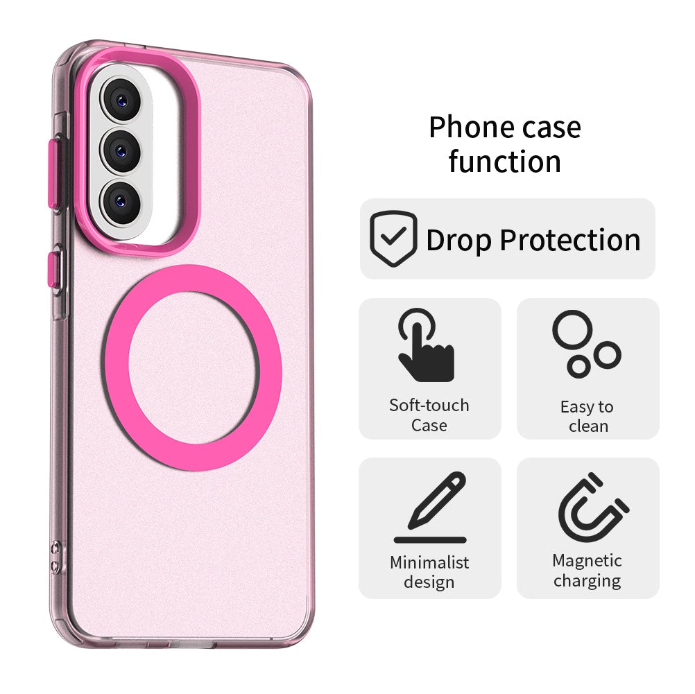 Futrola MagSafe za Samsung Galaxy A37 5G, Techsuit, CandyCase, Roza
