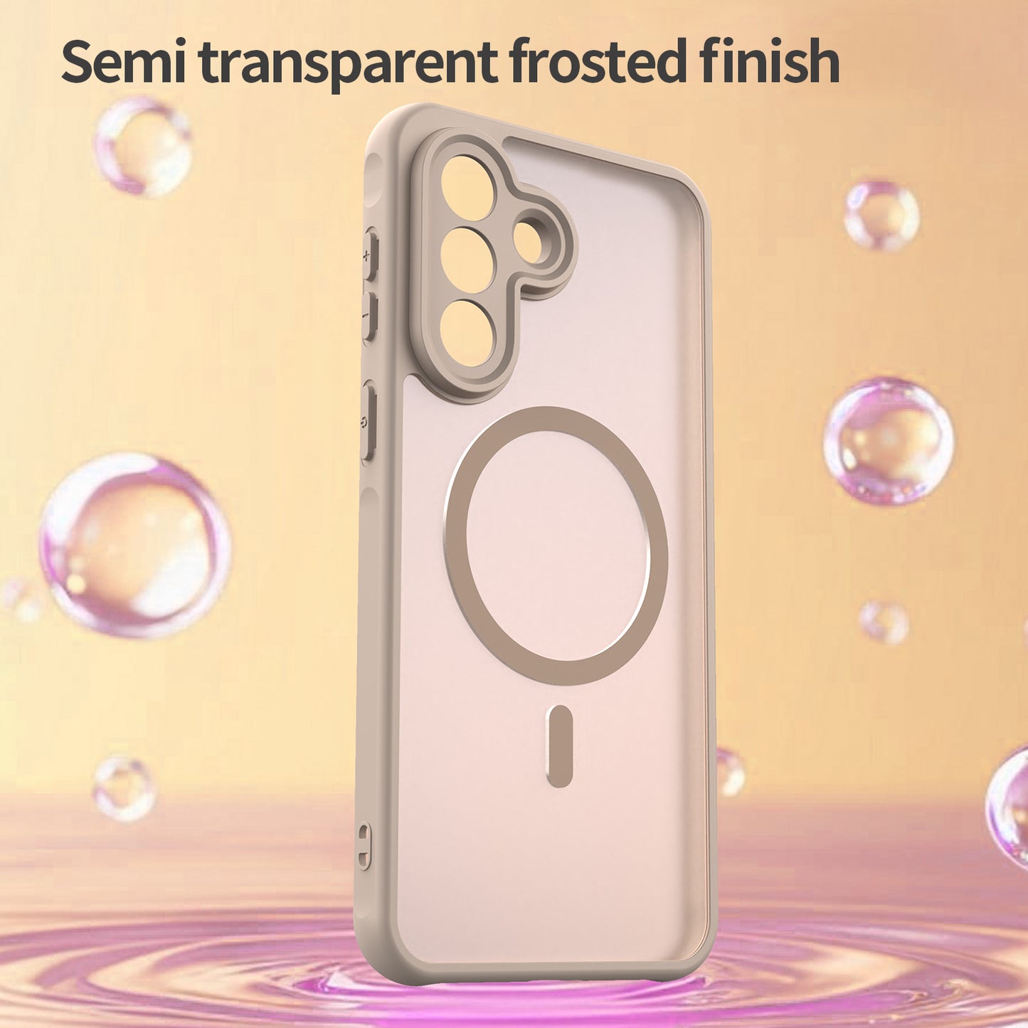 Futrola MagSafe za Samsung Galaxy A37 5G, Techsuit, HaloFrost II, Zlatna