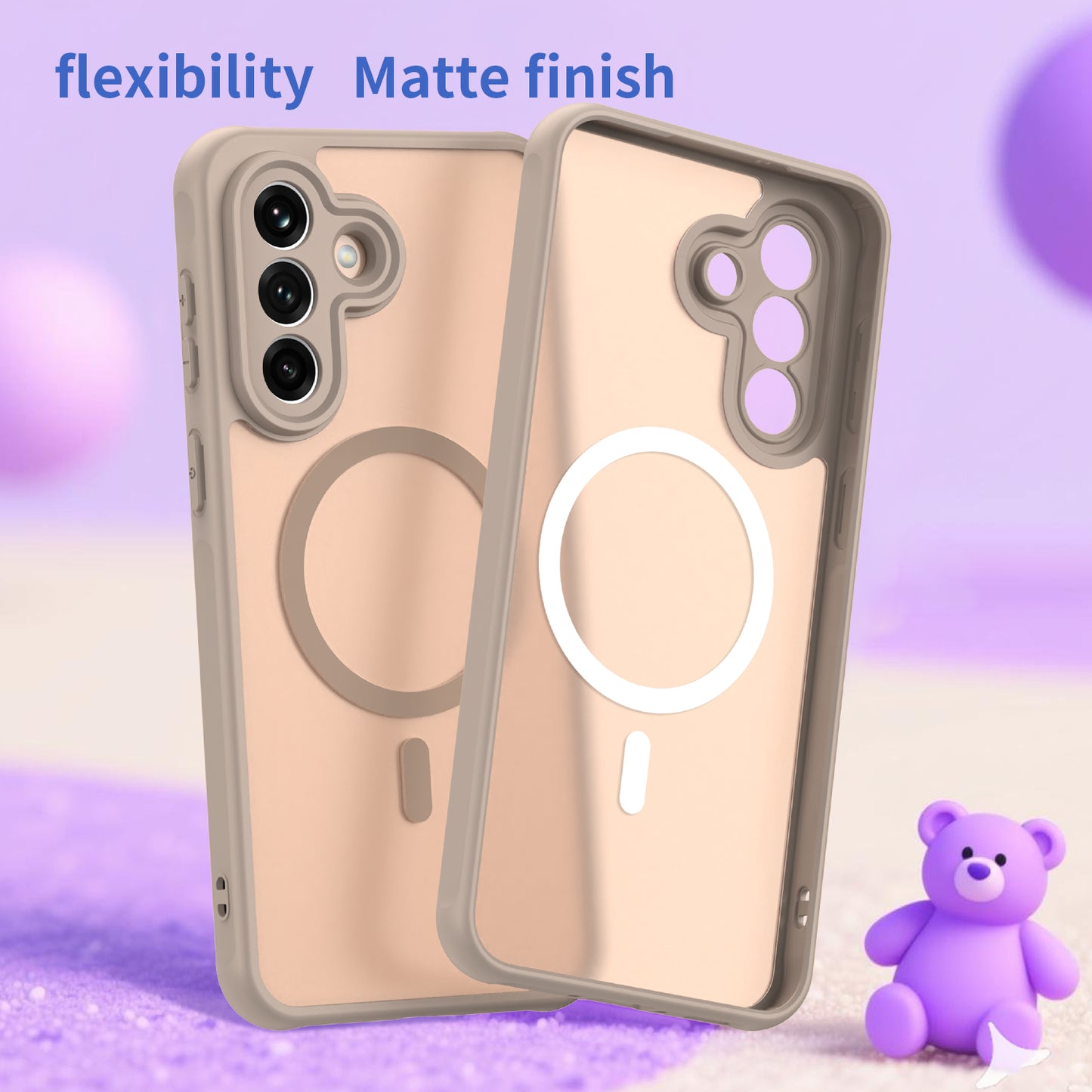 Futrola MagSafe za Samsung Galaxy A37 5G, Techsuit, HaloFrost II, Zlatna