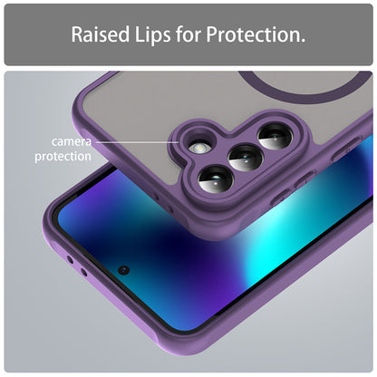 Futrola MagSafe za Samsung Galaxy A37 5G, Techsuit, HaloFrost II, Ljubičasta