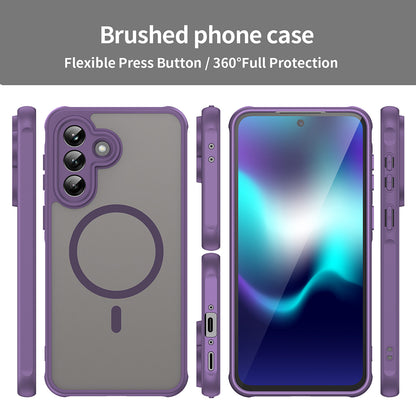 Futrola MagSafe za Samsung Galaxy A37 5G, Techsuit, HaloFrost II, Ljubičasta