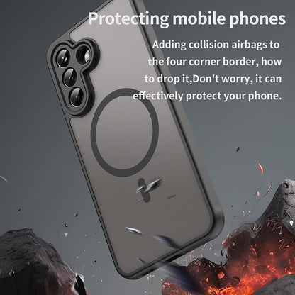 Futrola MagSafe za Samsung Galaxy A37 5G, Techsuit, HaloFrost II, Crna