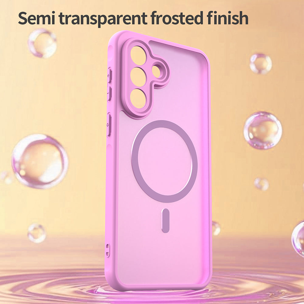 Futrola MagSafe za Samsung Galaxy A37 5G, Techsuit, HaloFrost II, Roza